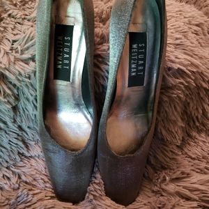 Silver 7 AAA Stuart Weitzman pumps